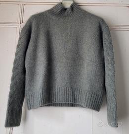 Pullover donna Agnona, Tg. S, collo alto...