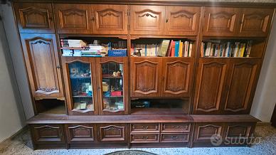 Libreria con intarsi