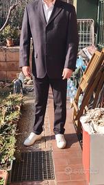 Abito completo uomo grigio gessato