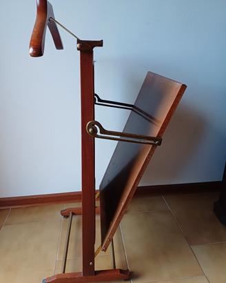 portabiti apribile in legno con ruote 