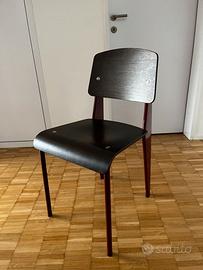 Vitra - Sedia Prouvé Standard in Rosso Giapponese