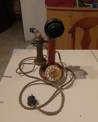 telefono antico a candele anni 20