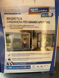 Zanzariera magnetica bianca L 420 x H 250 cm