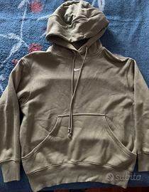 Felpa con cappuccio verde Nike tg XS