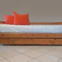 Divano Letto FLEXA Pino Massello + 2 Letto modulab