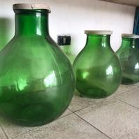 Vasi bottiglia in vetro vintage