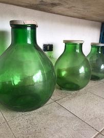 Vasi bottiglia in vetro vintage