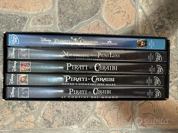 Set DVD completo Pirati dei Caraibi