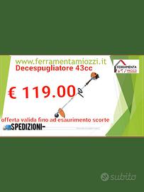 decespugliatore 43cc nuovo