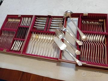 set 102 posate in argento placcato Sambonet 3 stel