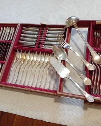 set 102 posate in argento placcato Sambonet 3 stel