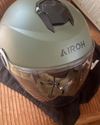 Airoh Casco Jet Helyos Military Green Verde Milita