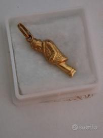 Ciondolo gobbo oro 750 gobbetto portafortuna