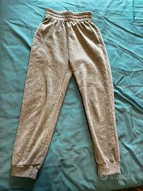 Pantaloni Tuta Joggers Grigio Chiaro