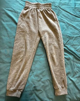 Pantaloni Tuta Joggers Grigio Chiaro