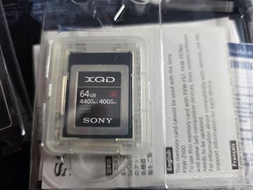 Scheda di memoria Sony XQD 64gb + lettore schede