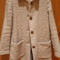 Cappotto zara trafaluc taglia s rosa cipria