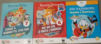 libri per ragazzi: Zio Paperone + Geronimo Stilton