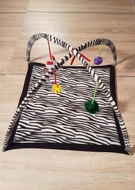 Tappetino gioco interattivo con arco per gatti 