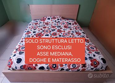 Letto Malm Ikea rovere mord. bianco