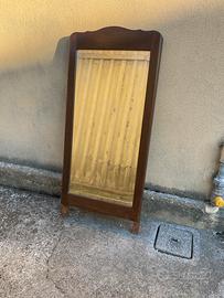 Specchio antic in legno scuro da appoggio o parete
