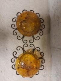 COPPIA DI PLAFONIERE VINTAGE 