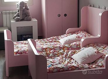 Lettino Bambini allungabile IKEA rosa 