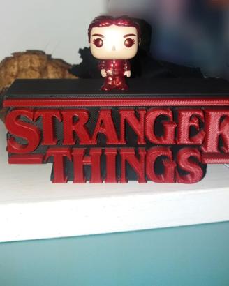 Logo decorativo Stranger Things in 3D 