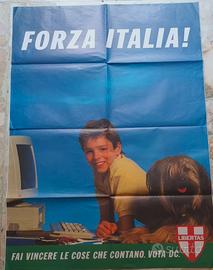 Manifesto DC 1987 "forza italia"