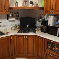 Cucina ante in massello, 4,3 m + elettrodomestici