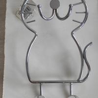 Appendiabiti/accappatoi a forma di gatto 