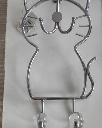 Appendiabiti/accappatoi a forma di gatto 