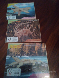 Puzzle 3d in legno