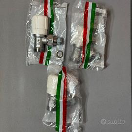 Valvola Manuale A Squadra Cromata - Attacco Rame