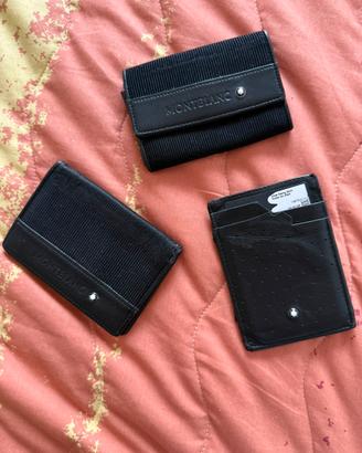 Set di 3 portacarte montblanc