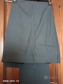 pantaloni eleganti grigio perla tg 52