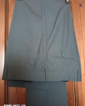 pantaloni eleganti grigio perla tg 52