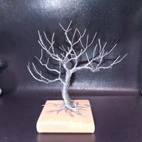 Alberello bonsai con filo metallico