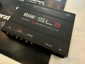 Interfaccia Rane SL3 per DJ + 2 vinili timecode