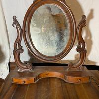 Antica Toiletta Specchiera in noce
