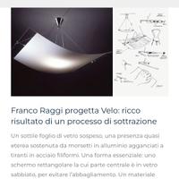 Lampadario Velo Fontana Arte