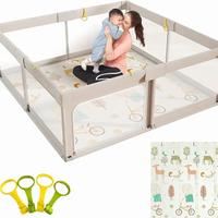Mloong 150x150x68cm Box Bambini con Materassino, R