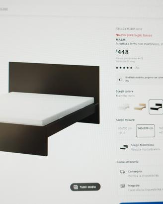 letto a due piazze