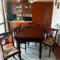Tavolo allungabile+6 sedie