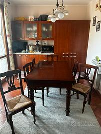 Tavolo allungabile+6 sedie