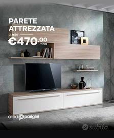 Parete attrezzata-colori a scelta