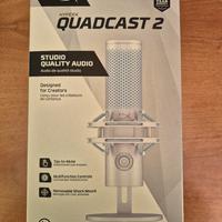 Microfono HyperX Quadcast 2 Bianco