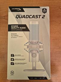Microfono HyperX Quadcast 2 Bianco