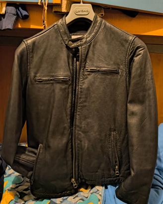 Pepe Jeans giacca di pelle d'agnello (black)