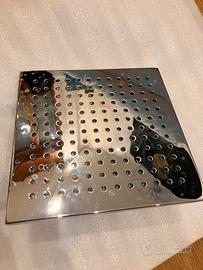 SOFFIONE DOCCIA ACCIAIO CROMATO 20x20